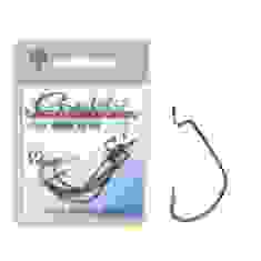 Крючок Gamakatsu офсетный Worm 314 MB Black #1 6шт