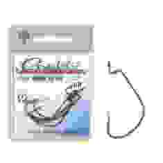 Крючок Gamakatsu офсетный Worm 314 MB Black #1/0 6шт