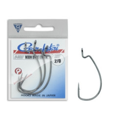 Offset Gamakatsu hook Worm Offset EWG SL NS Black # 2/0 6pcs