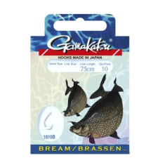 Hook Gamakatsu BKS-1810B Bream Feeder 75cm Bronze # 14 10pcs 0.12mm
