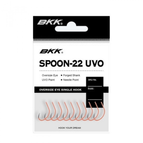 Гачок BKK для блешень Spoon-22 UVO #1