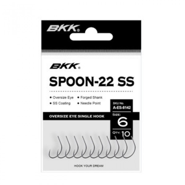 Крючок BKK для блесен Spoon-22SS  #6