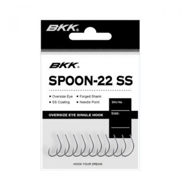 Крючок BKK для блесен Spoon-22SS  #2/0