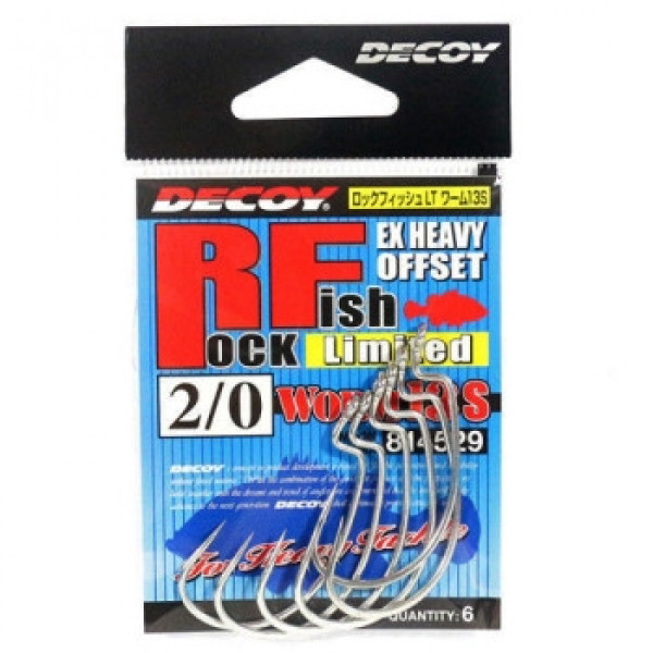 Крючок Decoy Worm13S Rock Fish Limited #2/0 (6 шт/уп)