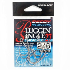 Decoy Single27 Pluggin single hook 2/0, 8pcs