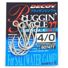 Decoy 27 Pluggin single 4/0 hook, 6 pcs.