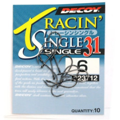 Decoy Single Hook 31 6, 10 pcs