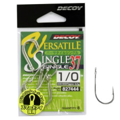Decoy Single 37 Versatile Single 1/0 Hook, 8 pcs