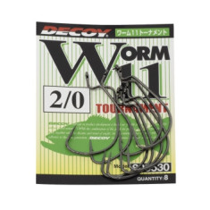 Decoy Worm 11 Tournament 2/0 Hook, 8pcs
