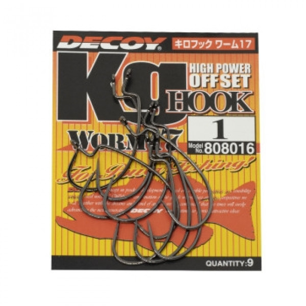 Крючок Decoy Worm 17 Kg Hook 1, 9шт