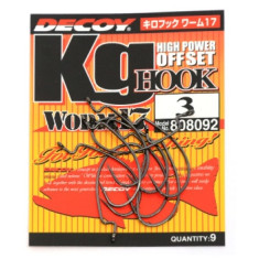 Decoy Worm 17 Kg Hook 3, 9pcs