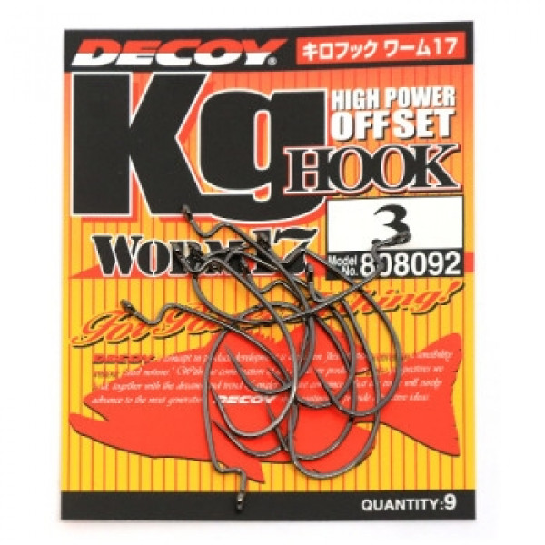 Крючок Decoy Worm 17 Kg Hook 3, 9шт