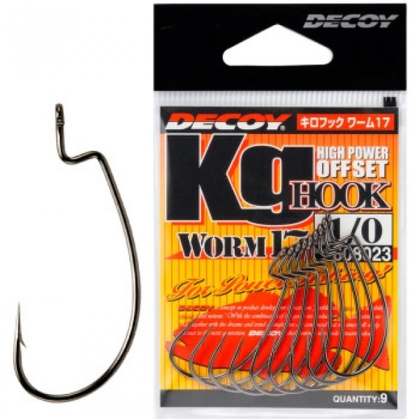 Крючок Decoy Worm 17 Kg Hook 1/0, 9шт