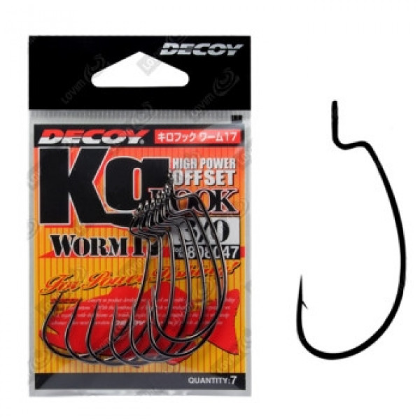 Крючок Decoy Worm 17 Kg Hook 3/0, 7шт