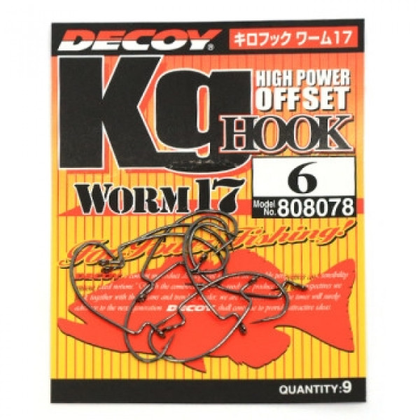 Крючок Decoy Worm 17 Kg Hook 6 9шт