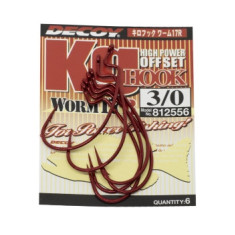 Decoy hook Worm17R Kg Hook R # 3/0 6 pcs / pack