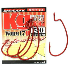 Decoy hook Worm17R Kg Hook R # 5/0 4 pcs / pack