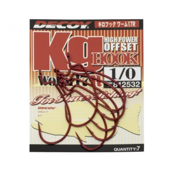 Крючок Decoy Worm17R Kg Hook R #1/0 7 шт