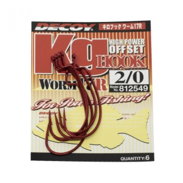 Гачок Decoy Worm17R Kg Hook R #2/0 (6 шт/уп)