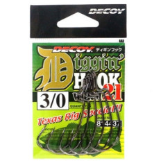 Decoy Worm 21 Digging Hook 3/0, 6pcs