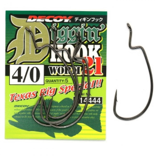 Гачок Decoy Worm21 Digging Hook #4/0 (5 шт/уп)