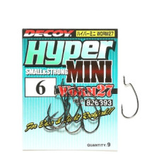 Hook Decoy Worm27 Hyper Mini #6 (9 pcs/pack)