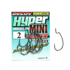 Hook Decoy Worm27 Hyper Mini #2 (9 pcs/pack)