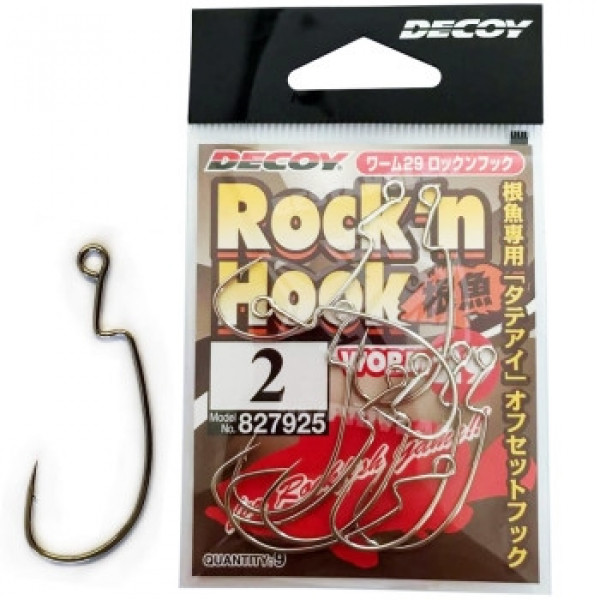 Крючок Decoy Worm29 Rockn Hook #2 (9 шт/уп)