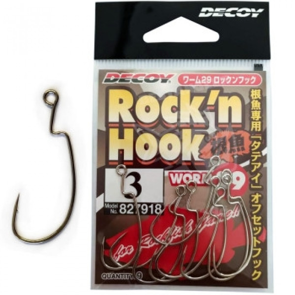 Гачок Decoy Worm29 Rockn Hook #3 (9 шт/уп)