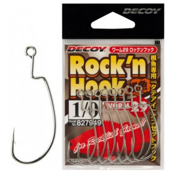 Крючок Decoy Worm29 Rockn Hook #1/0 (8 шт/уп)