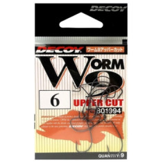 Decoy Worm 9 Upper Cut 6 Hook, 9pcs