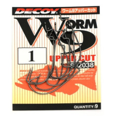 Decoy Worm 9 Upper Cut 1 Hook, 9pcs