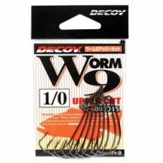 Decoy Worm 9 Upper Cut Hook 1/0, 9pcs