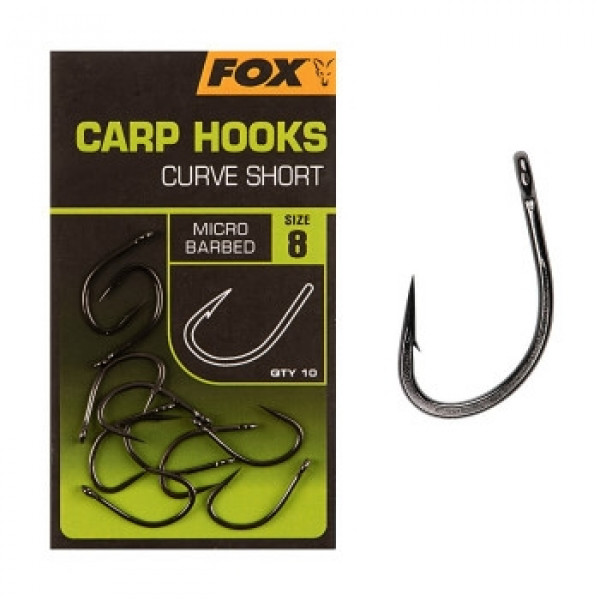 Крючок Fox Carp Hooks Curve Shank Short #2 10pcs