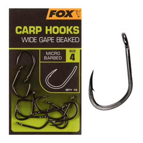 Гачок Fox Carp Hooks Wide Gape #2 10pcs