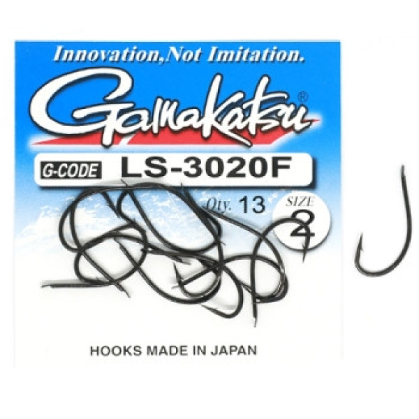 Крючок Gamakatsu LS-3020F N/L Black #2 13шт