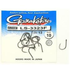 Hook Gamakatsu LS-3323F N / L Black # 10 13pcs 