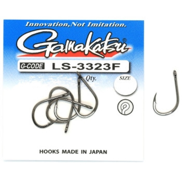 Крючок Gamakatsu LS-3323F N/L Black #2 7шт