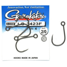Hook Gamakatsu LS-3423F N / L Black # 2/0 4pcs