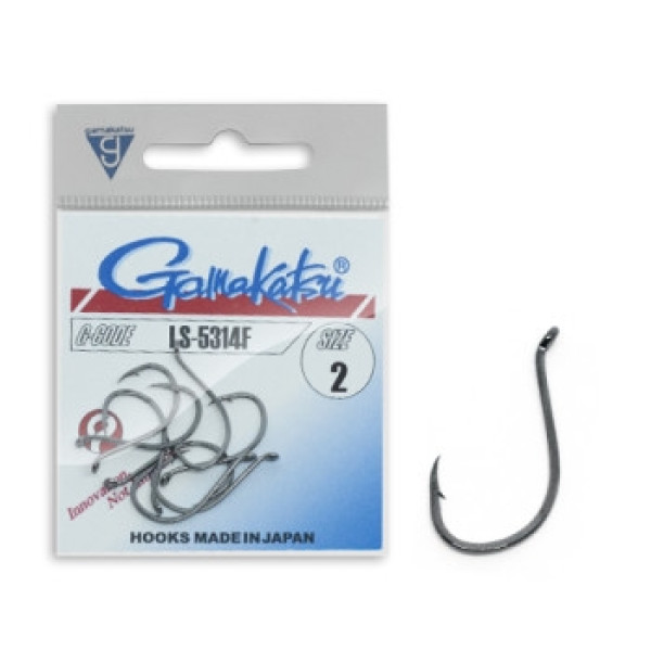 Крючок Gamakatsu LS-5314F Black #2 8шт