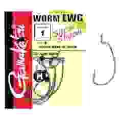 Крючок Gamakatsu офсетный Worm Offset EWG silicon stopper Black #1 5шт