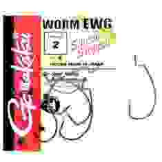Крючок Gamakatsu офсетный Worm Offset EWG silicon stopper Black #2 5шт
