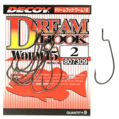 Decoy Worm 15 Dream Hook 2, 9pcs