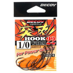 Decoy Worm 22 1/0 Hook, 5pcs