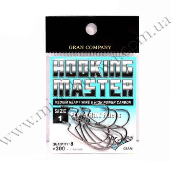 Крючок оффсетный Varivas Nogales Hooking MasterPower Bait Finess hooks, #2/0