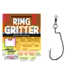Крючок оффсетный Varivas Rock-On Ring Gritter #1/0 4шт.