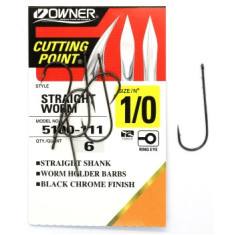 Гачок Owner №1/0 довга цівка з насічками