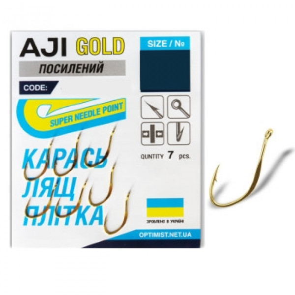 Крючок Профмонтаж Optimist AJI Gold усиленный №4