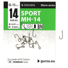 Гачок Gurza Sport MH-14 широке вухо #14 BN 15pc
