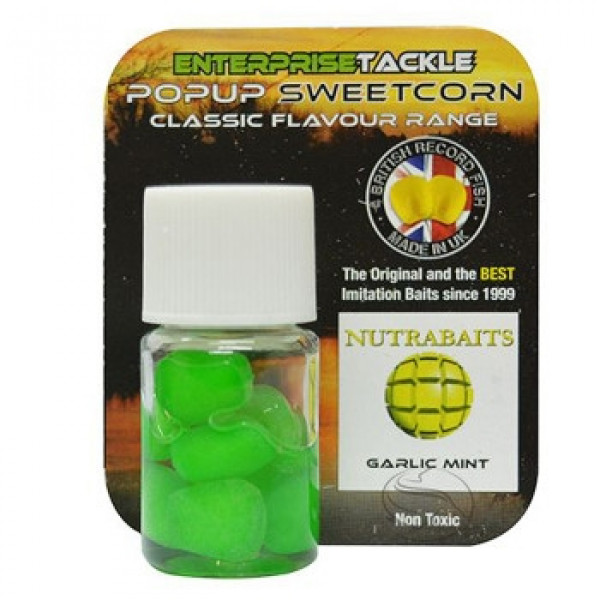 Искусственная кукуруза Enterprise Tackle Pop-Up Nutrabaits Garlic Mint Green